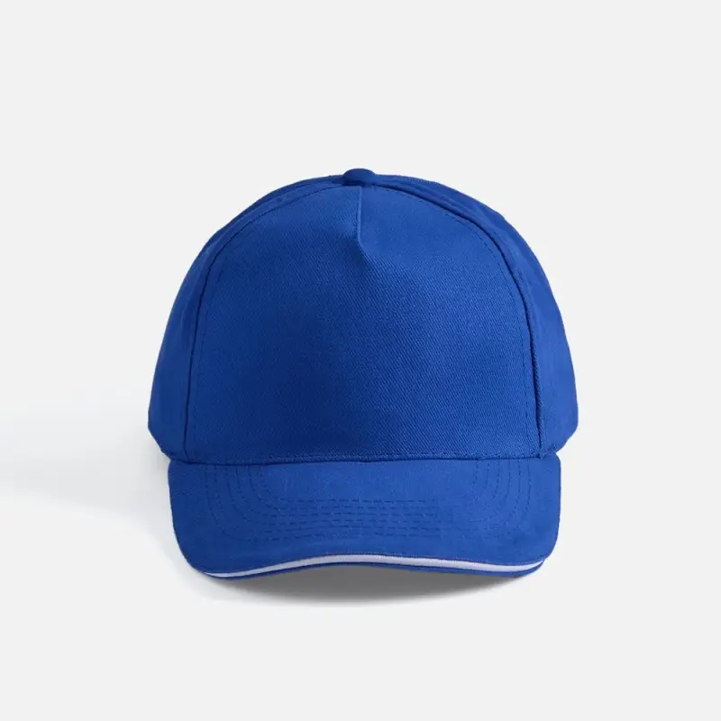 Бейсболка Long Beach, ярко-синяя с белым Бейсболка Long Beach, ярко-синяя с белым