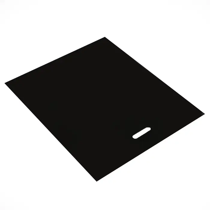 Пакет полиэтиленовый с вырубной ручкой, чёрный, 50&times;60 см, 70 мкм