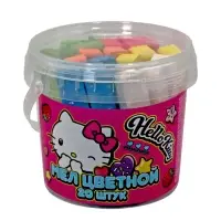 Мел цветной Hello Kitty, 20 шт. в ведерке