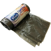 Мешки для мусора ПНД 30л 9 мкм 50шт/рул черные 47х57см