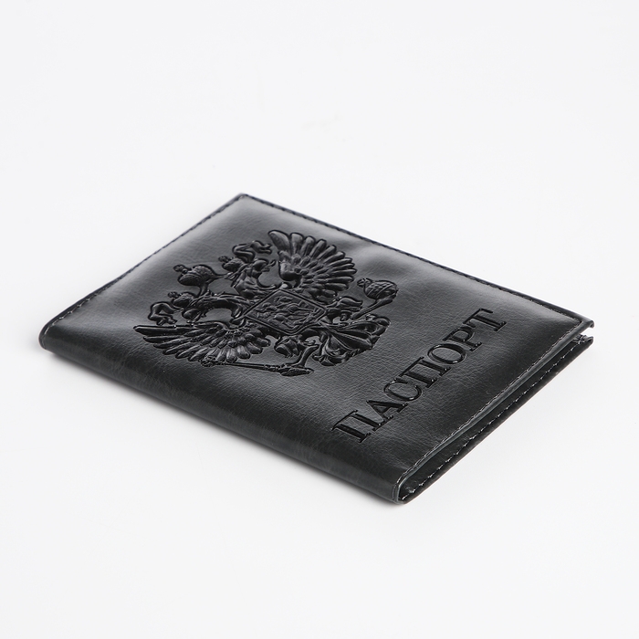 Обложка для паспорта, цвет серый Обложка для паспорта, цвет серый