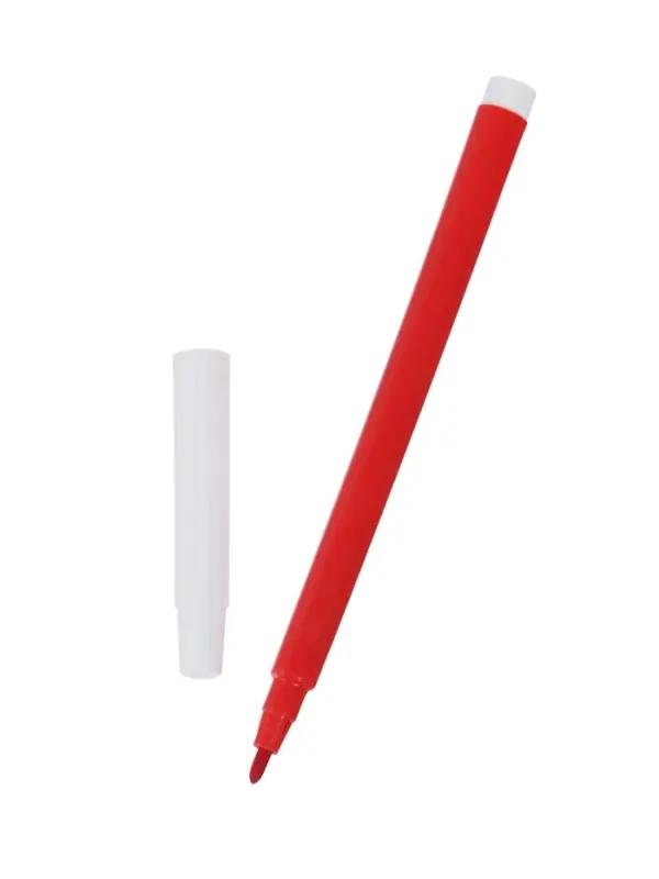 Фломастеры 12 цветов, невентилируемый колпачок