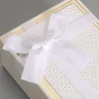 Набор подарочных коробок 3 в 1 прямоугольные с бантом, молочный, 23&times;16&times;9.5; 21&times;14&times;8; 19&times;12&times;6.5 см