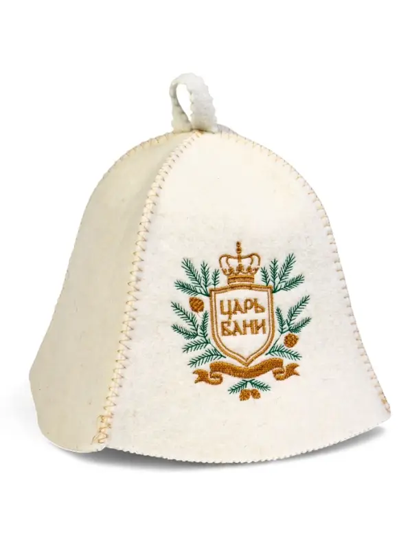 Набор банный 2 шапки Набор банный 2 шапки "Царский", белый