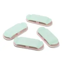 Держатель для проводов 75&times;30 мм, синий, 4 шт.