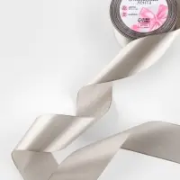Лента атласная, 50 мм, 23&plusmn;1 м, светло-серая