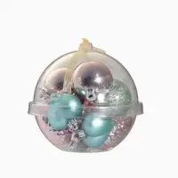 Ёлочные игрушки &laquo;Джоан&raquo;, новогодние, набор 10 шт., розово-зелёный