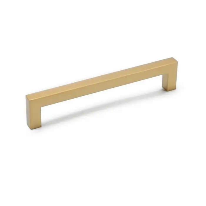 Ручка-скоба CAPPIO SQUARE RSC008, нержавеющая сталь, м/о 160 мм, цвет матовое золото