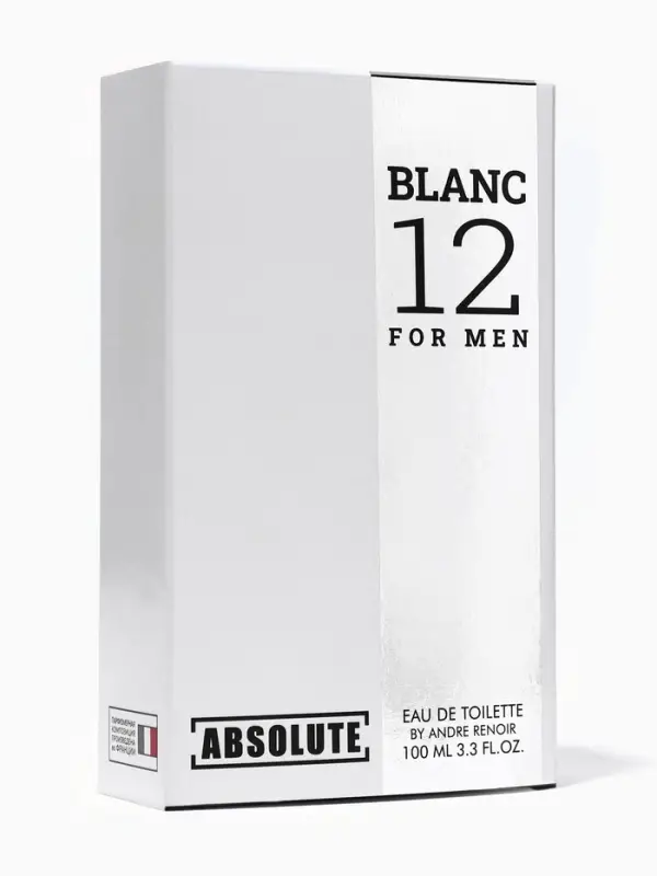 Туалетная вода мужская Absolute Blanc 12 (по мотивам Lacoste 12.12. Blanc), 100 мл