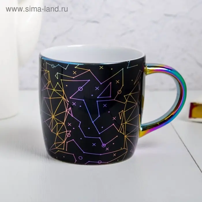 Кружка керамическая &laquo;Детка, ты космос&raquo;, 300 мл, цвет чёрный