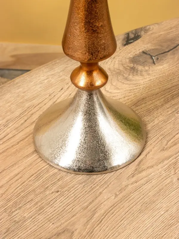 Подсвечник "Шоко" алюминий 16х16х72 см