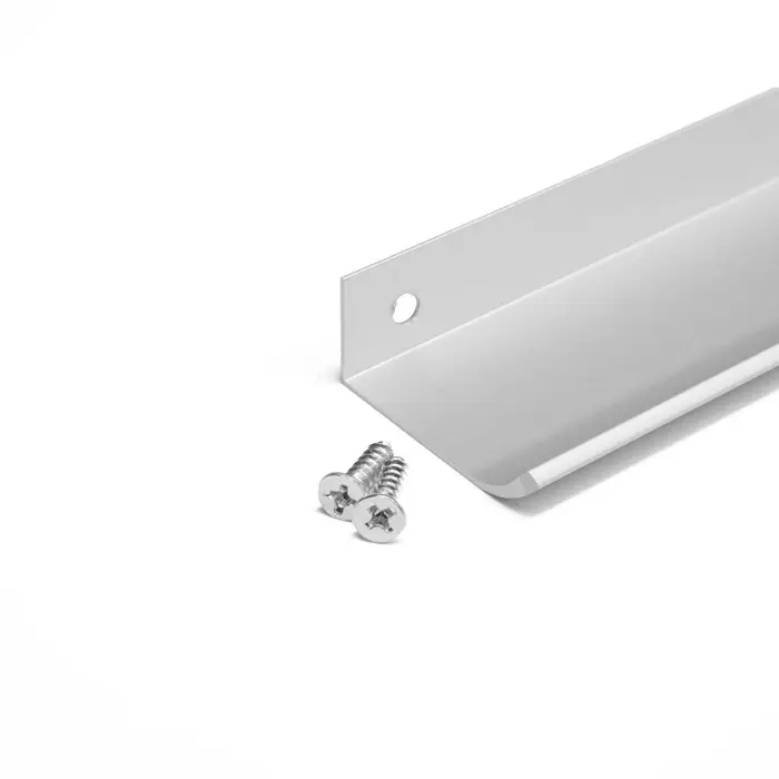 Ручка профильная мебельная торцевая CAPPIO RT002CP, L=150 мм, м/о 128 мм, матовый хром