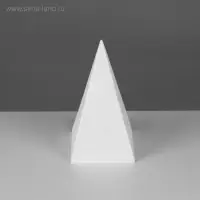 Геометрическая фигура &laquo;&lrm;ПИРАМИДА четырёхгранная&raquo;, 20 см, гипсовая