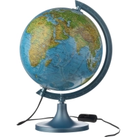 Глобус Физический Полит 25см с подсветк ОСН1234012