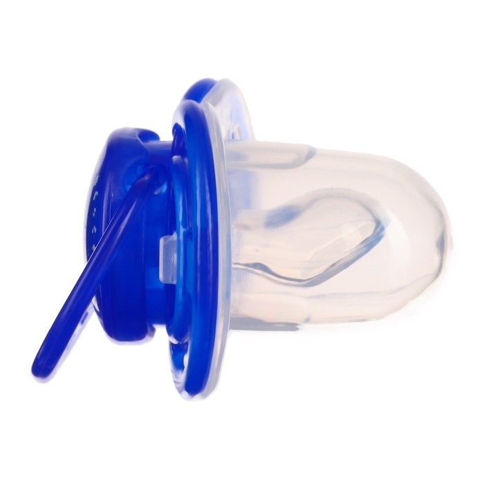 Соска- пустышка ортодотническая «Мишка» с колпачком, +6 мес., голубой Соска- пустышка ортодотническая «Мишка» с колпачком, +6 мес., голубой