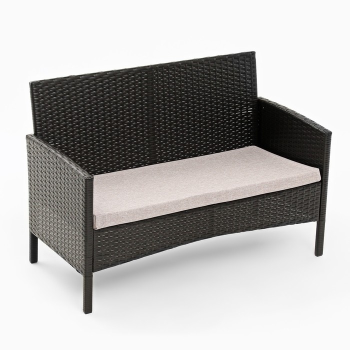 Набор садовой мебели Набор садовой мебели "Ангкор": диван, 2 кресла и стол, плетение: искусственный ротанг, мокко