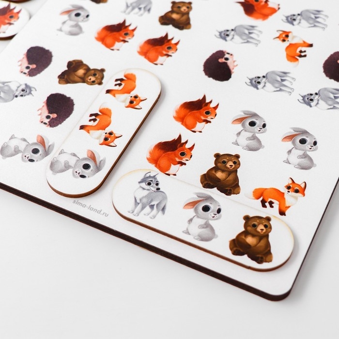 Головоломка «Найди ряд», лесные жители Головоломка «Найди ряд», лесные жители