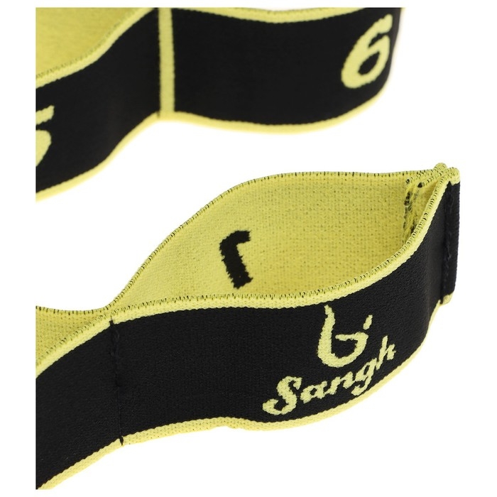 Эспандер-лента Sangh, эластичная, с захватами 90х4 см, цвет жёлтый Эспандер-лента Sangh, эластичная, с захватами 90х4 см, цвет жёлтый