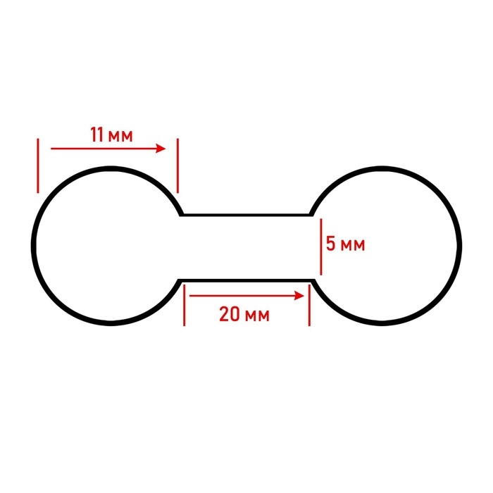 Ценникодержатель-наклейка в рулоне 500 шт., 4,2×1,1×0,1 см, цвет бежевый