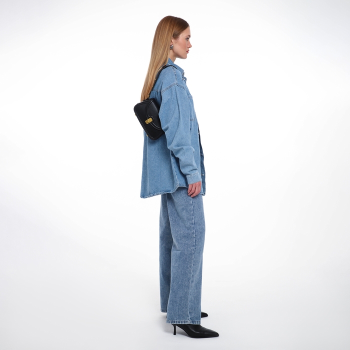 Сумка женская TEXTURA, мессенджер, средний размер, цвет чёрный Сумка женская TEXTURA, мессенджер, средний размер, цвет чёрный