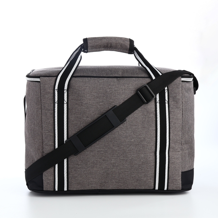 Термосумка на молнии, наружный карман, 30 л, цвет серый Термосумка на молнии, наружный карман, 30 л, цвет серый