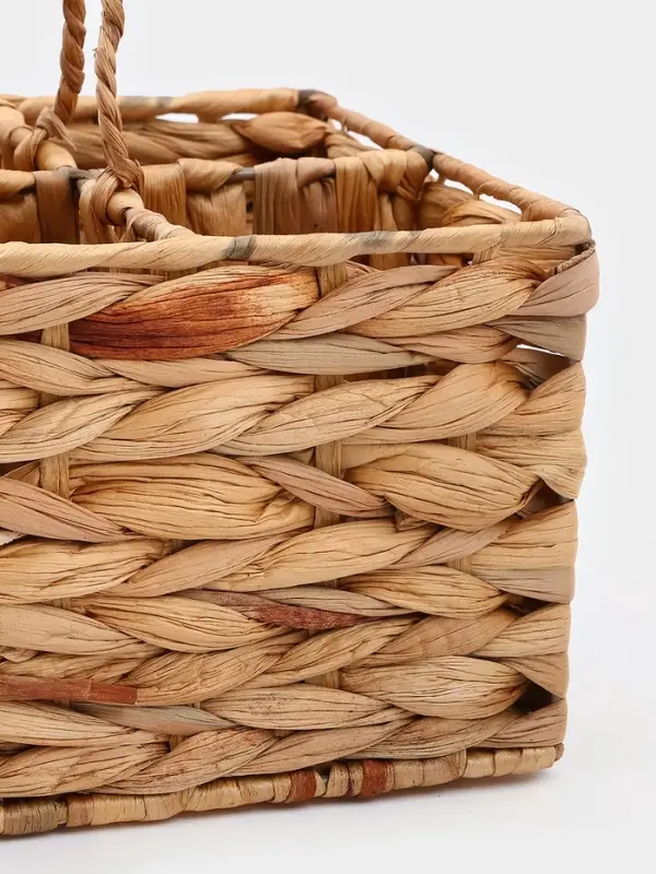 Корзинка для подачи столовых приборов Доляна &laquo;Камыш&raquo;, 4 секции, 20&times;14 см, солома