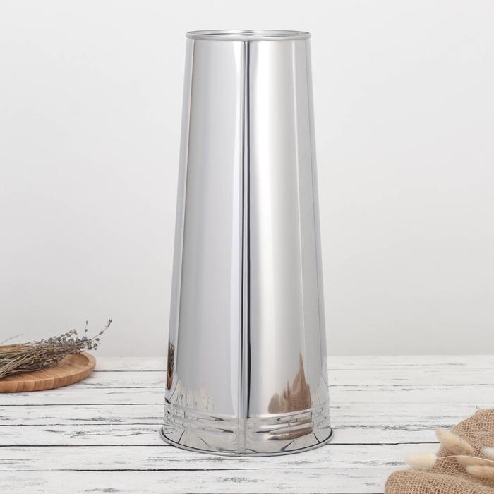 Вазон без ручек, 11 л, h=49 см, нержавеющася сталь, ГОСТ Вазон без ручек, 11 л, h=49 см, нержавеющася сталь, ГОСТ