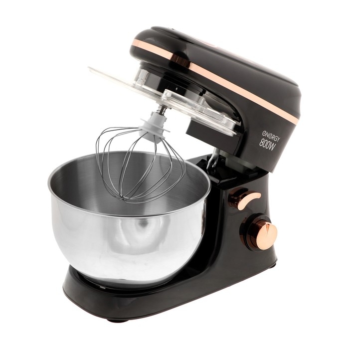 Миксер ENERGY EN-265, планетарный, 800 Вт, 5 л, 5 скоростей,  черный Миксер ENERGY EN-265, планетарный, 800 Вт, 5 л, 5 скоростей,  черный