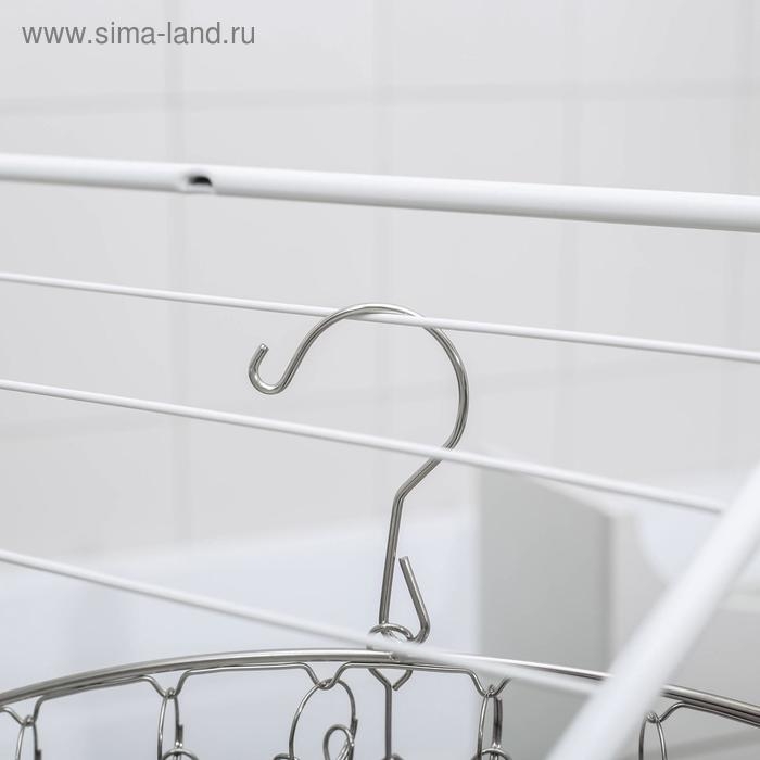 Сушилка для белья Доляна, 10 прищепок, 45×1×19 см