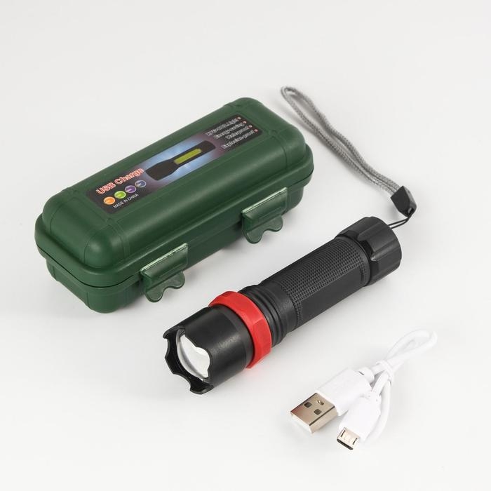 Фонарь ручной аккумуляторный, 3 режима, от USB, 10 х 2.5 см Фонарь ручной аккумуляторный, 3 режима, от USB, 10 х 2.5 см