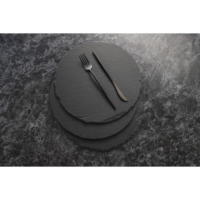 Доска для подачи из сланца Magistro Valley, d=40 см Доска для подачи из сланца Magistro Valley, d=40 см