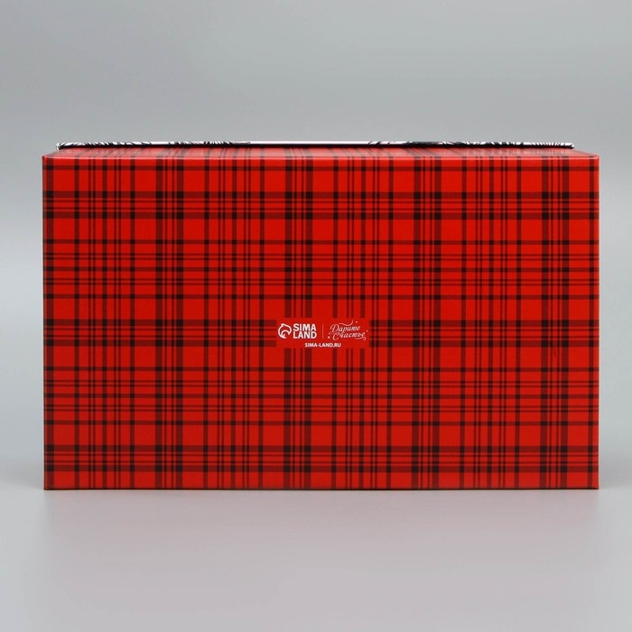 Коробка подарочная «Уютного нового года», 32.5 х 20 х 12.5 см, Новый год