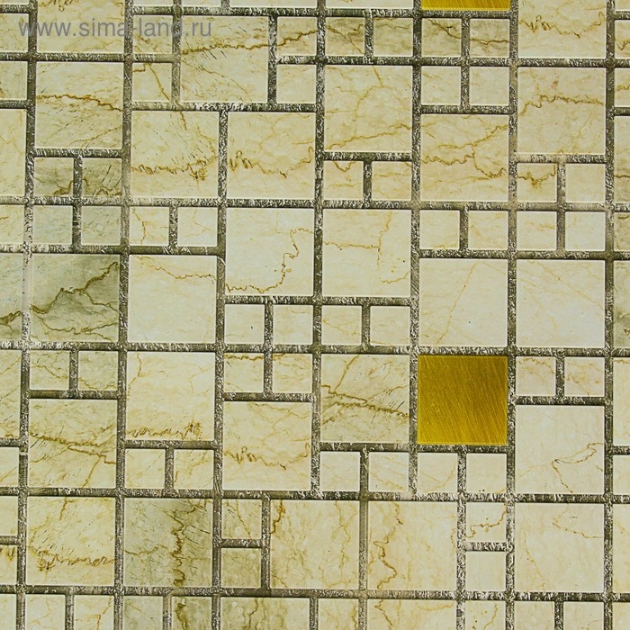 Панель ПВХ Мозаика Мрамор с золотом 955х480 мм шт Панель ПВХ Мозаика Мрамор с золотом 955х480 мм шт