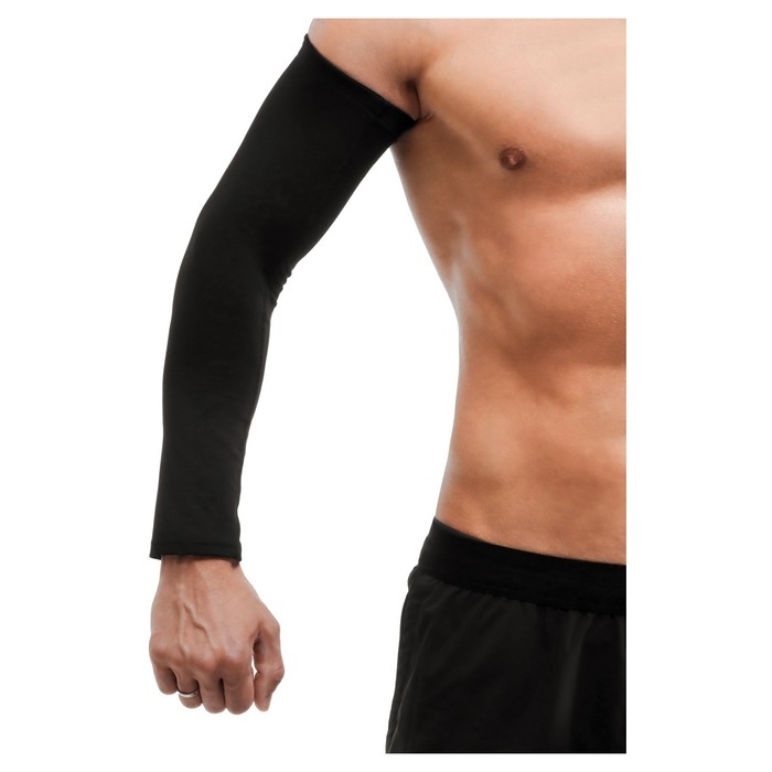 Рукав спортивный компрессионный ONLYTOP, р. M, цвет чёрный