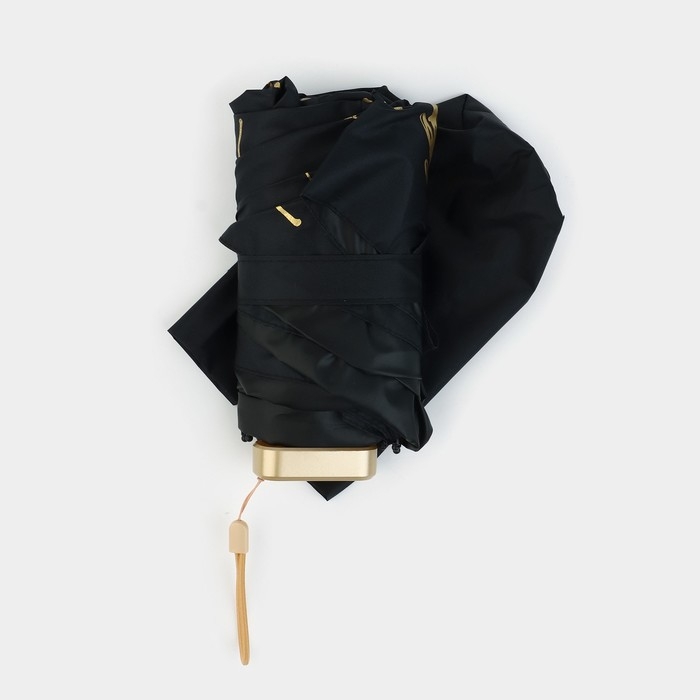Зонт женский «Чёрное золото», 6 спиц, складывается в размер телефона. Зонт женский «Чёрное золото», 6 спиц, складывается в размер телефона.