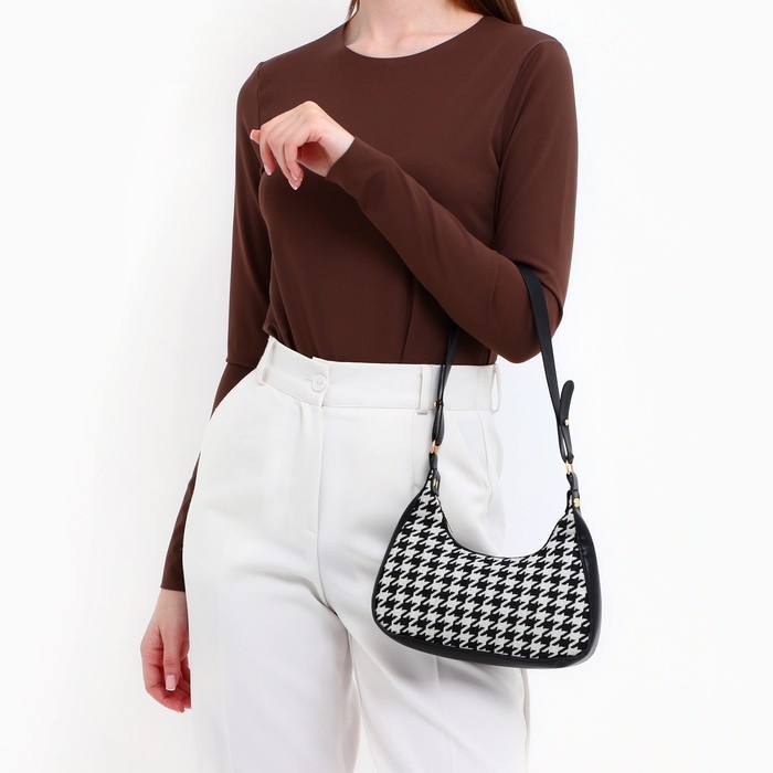 Сумка женская текстильная, 20х23х5.5 см, лапки Сумка женская текстильная, 20х23х5.5 см, лапки