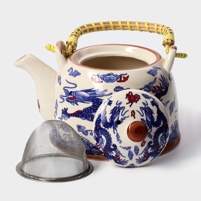 Чайник заварочный «Синий дракон», 900 мл, с металлическим ситом Чайник заварочный «Синий дракон», 900 мл, с металлическим ситом