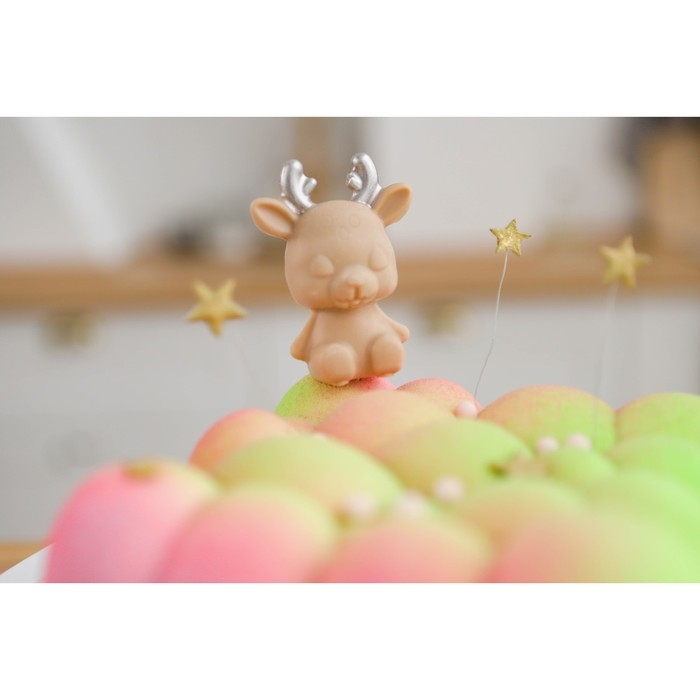 Молд новогодний «Оленёнок», силикон, 6×3×6 см, прозрачный Молд новогодний «Оленёнок», силикон, 6×3×6 см, прозрачный