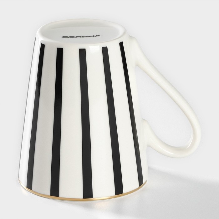Кружка фарфоровая Доляна «Зебра», 350 мл, цвет белый Кружка фарфоровая Доляна «Зебра», 350 мл, цвет белый