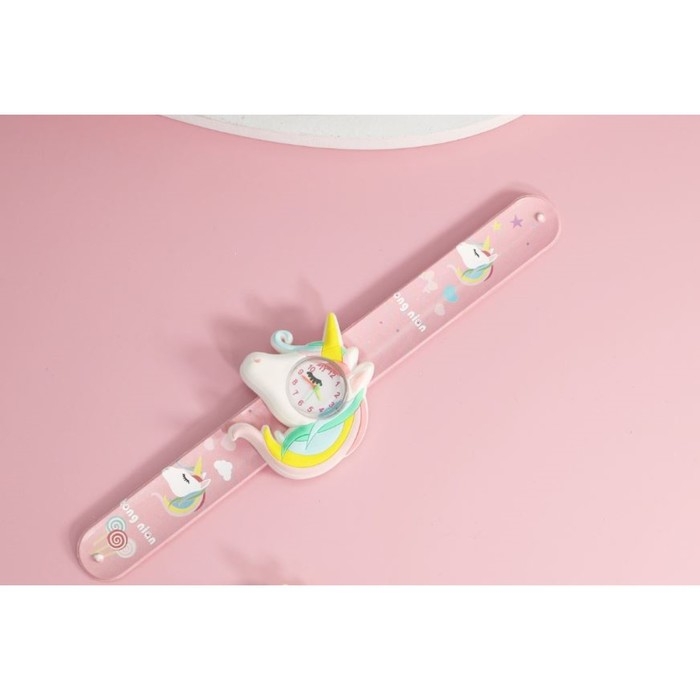 Часы наручные кварцевые детские Часы наручные кварцевые детские "Единорог", ремешок силикон