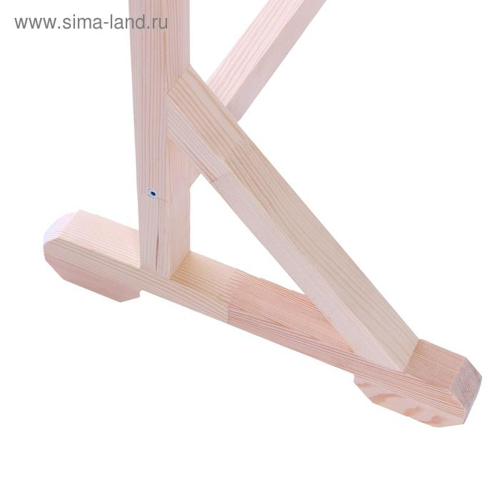 Стойка для натюрморта с регулируемой высотой h-123 см, стол 43 х 60 см, дерево сосна Стойка для натюрморта с регулируемой высотой h-123 см, стол 43 х 60 см, дерево сосна