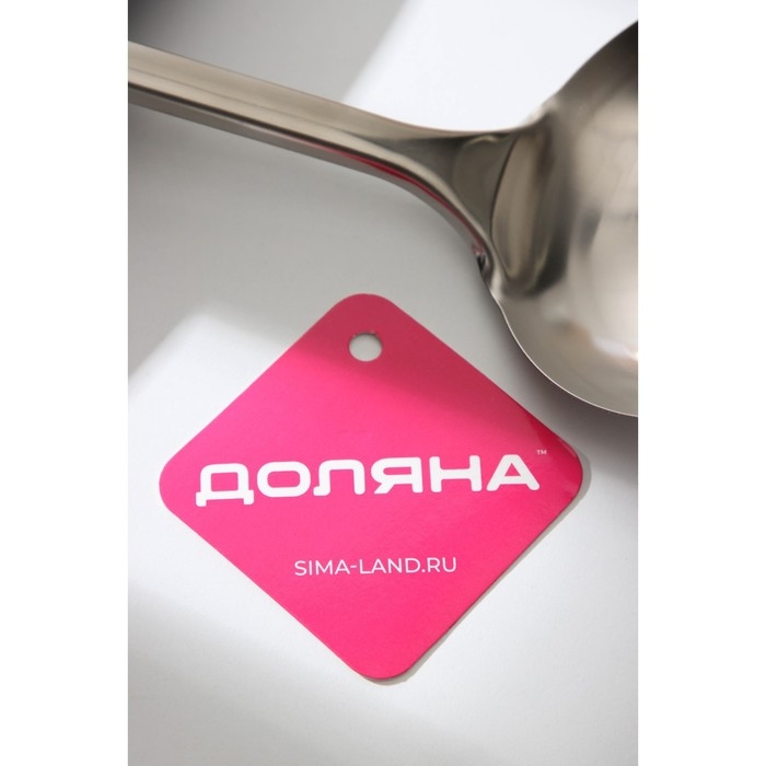 Половник из нержавеющей стали Доляна «Помощник», 140 мл, 32 см, цвет серебряный Половник из нержавеющей стали Доляна «Помощник», 140 мл, 32 см, цвет серебряный