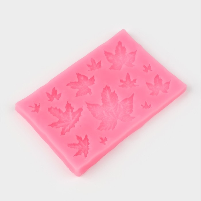 Молд Доляна «Листья», силикон, 9,5×6,3 см, цвет МИКС Молд Доляна «Листья», силикон, 9,5×6,3 см, цвет МИКС