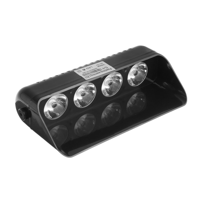 Сигнальный стробоскоп под лобовое стекло, 12В, 15 режимов, красно-синий Сигнальный стробоскоп под лобовое стекло, 12В, 15 режимов, красно-синий