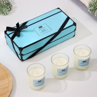 Набор свечей ароматических "Aroma Candle", морская вода, 3 шт