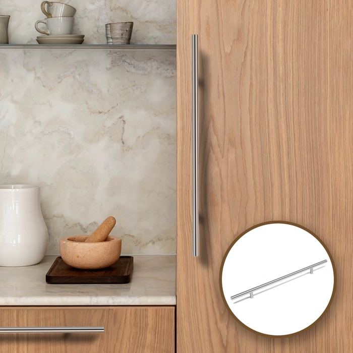 Ручка рейлинг CAPPIO FRIDA, нерж. сталь, d=12 мм, м/о 256 мм, цвет мат. никель Ручка рейлинг CAPPIO FRIDA, нерж. сталь, d=12 мм, м/о 256 мм, цвет мат. никель