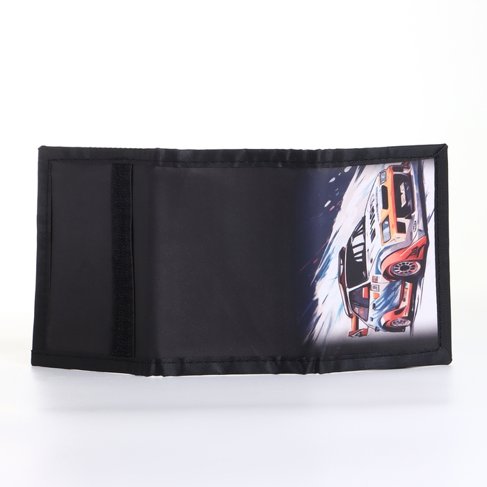 Кошелёк детский на липучке &laquo;Выбражулька&raquo;, цвет чёрный