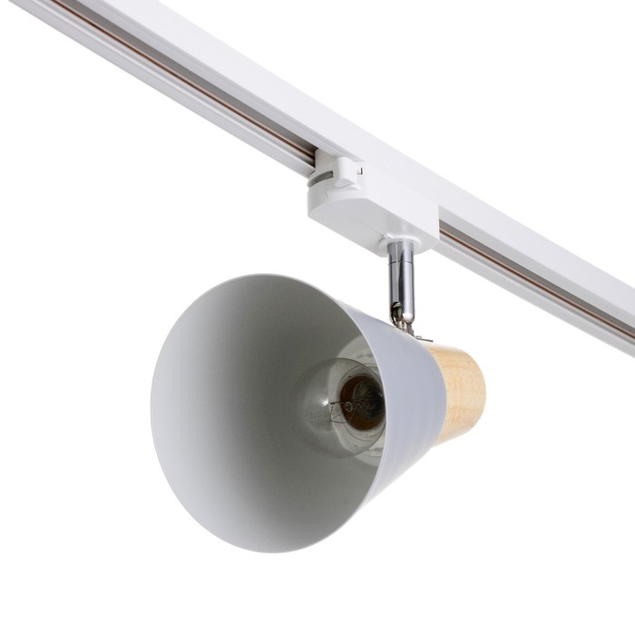 Светильник трековый Светильник трековый "Паулина" Е27 40Вт серый 16х12х18см