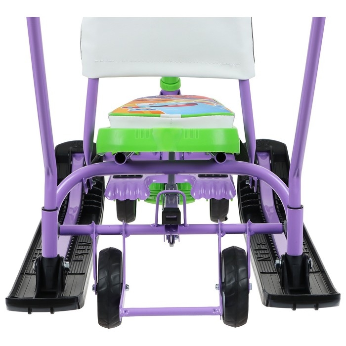 Снегокат с колёсами «Тимка спорт 6 Монстрики», ТС6/МН, с родительской ручкой, со спинкой и ремнём безопасности Снегокат с колёсами «Тимка спорт 6 Монстрики», ТС6/МН, с родительской ручкой, со спинкой и ремнём безопасности