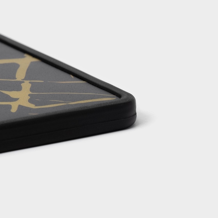 Доска разделочная прямоугольная 30х20 см  Доска разделочная прямоугольная 30х20 см "Обсидиан и золото"   5152905